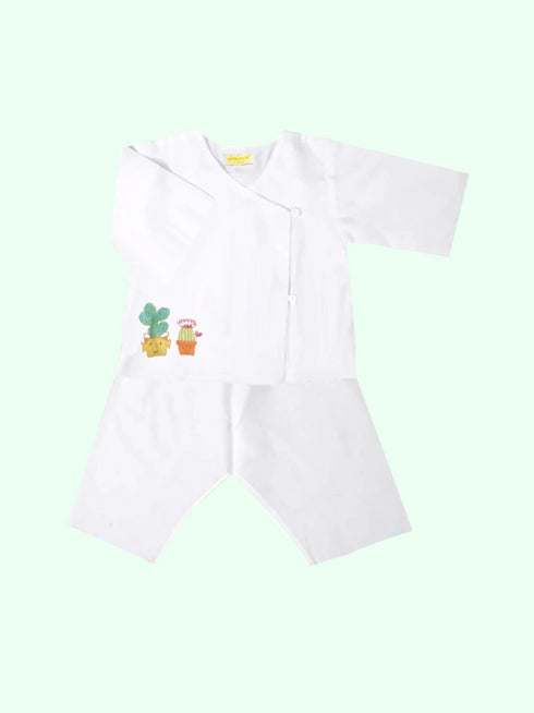 Cotton  Baby Kimono Plant Love